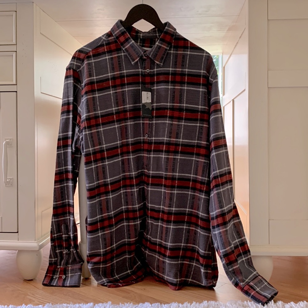 National Standards Flannel Shirt size XXL - tags on